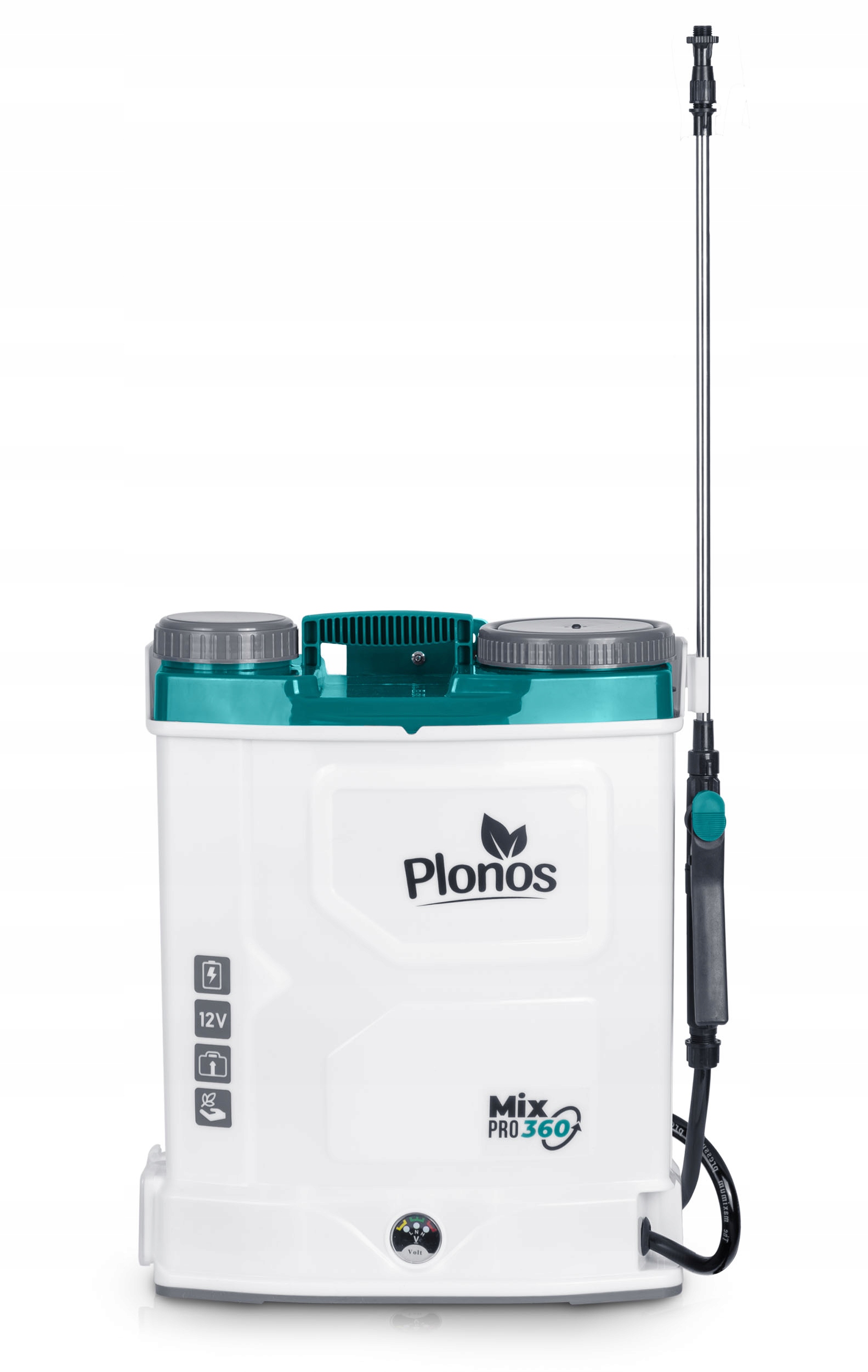 Plonos PL-603 Akumulátorový postrekovač s miešadlom 16 l, 12 V, 8 Ah, biely