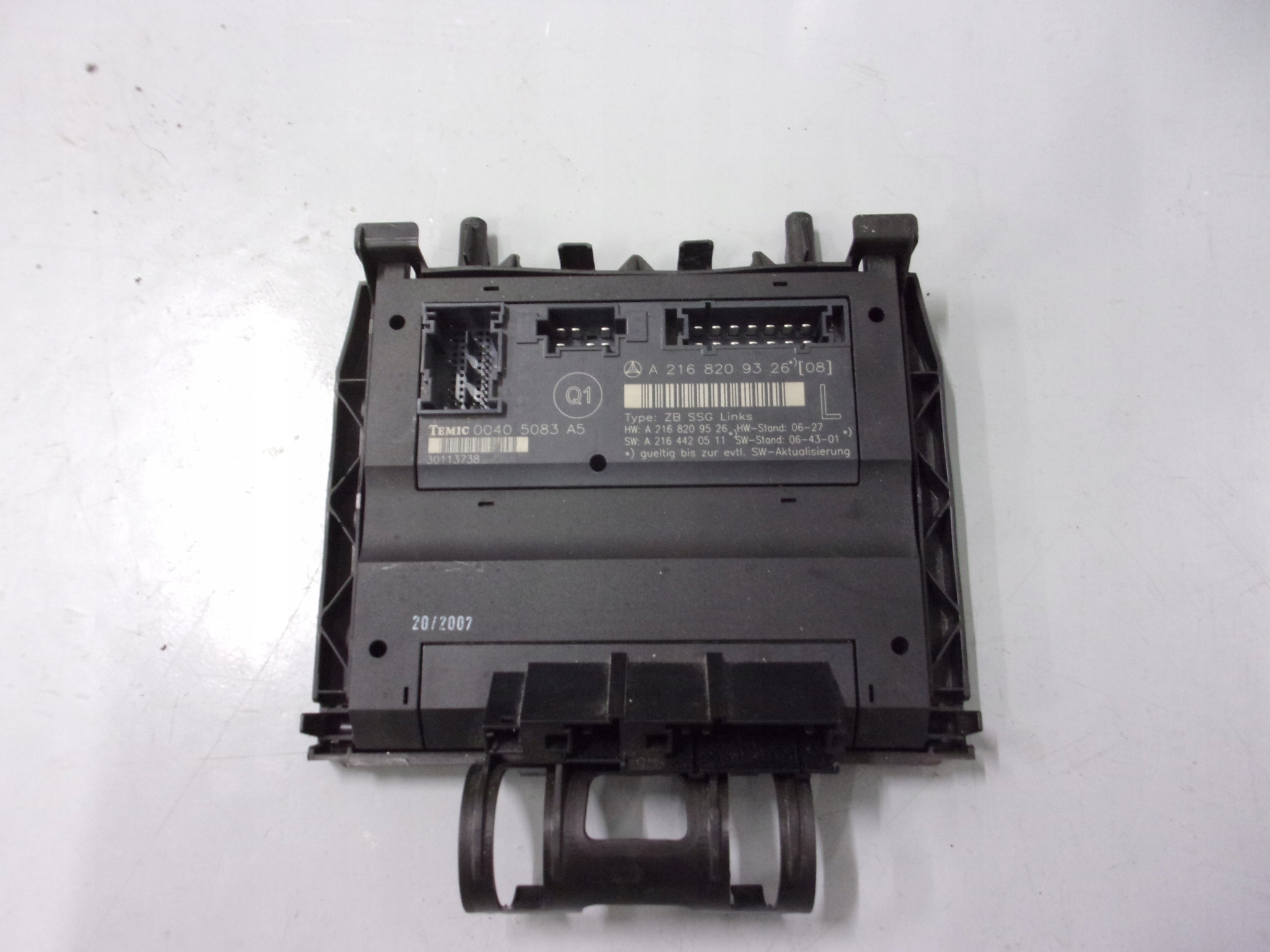 MERCEDES CL 500 CL 216 module control unit seat A2168209326