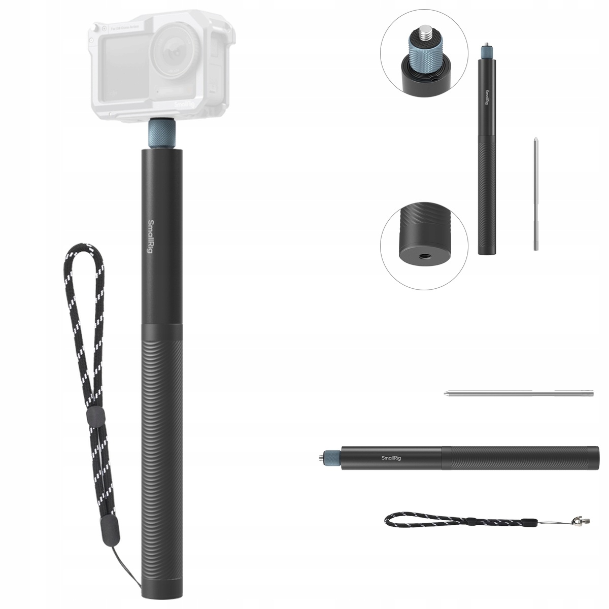 Selfie stick statyw SmallRig 5270 150cm Insta360 X5 X4 GoPro Max 2 Dji 360