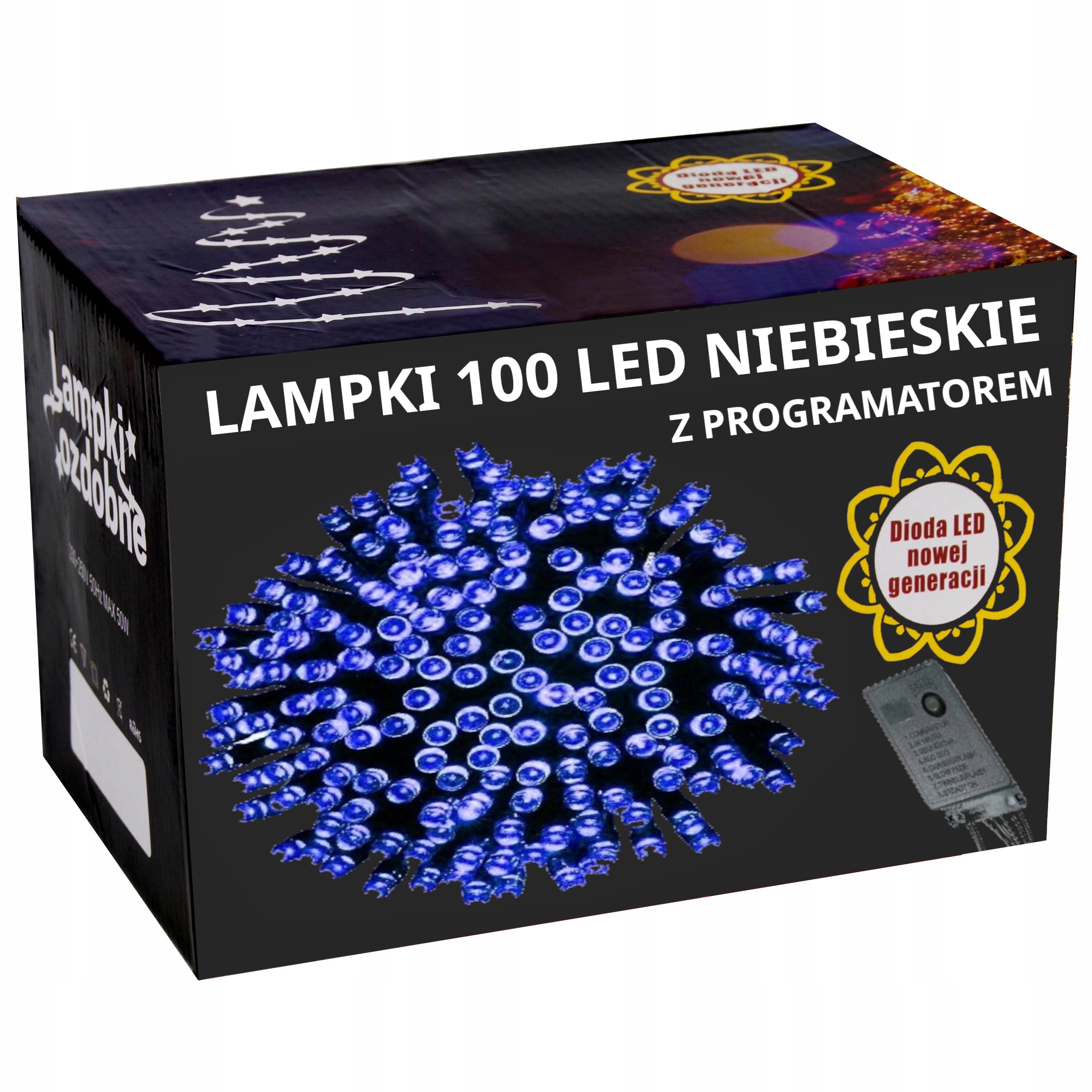 LAMPKI CHOINKOWE 100LED NIEBIESKIE 100SZT LED