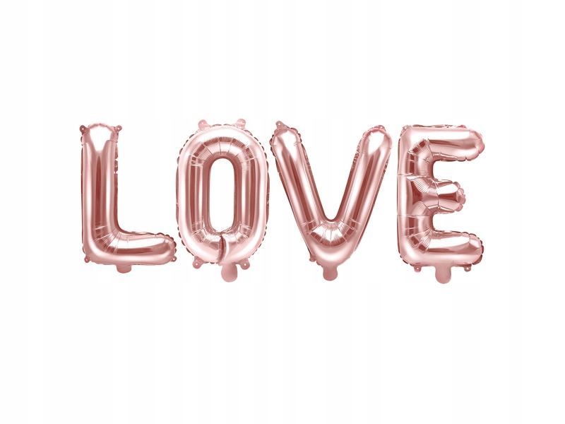 

Balony na Walentynki wesele Love 140cm rose gold