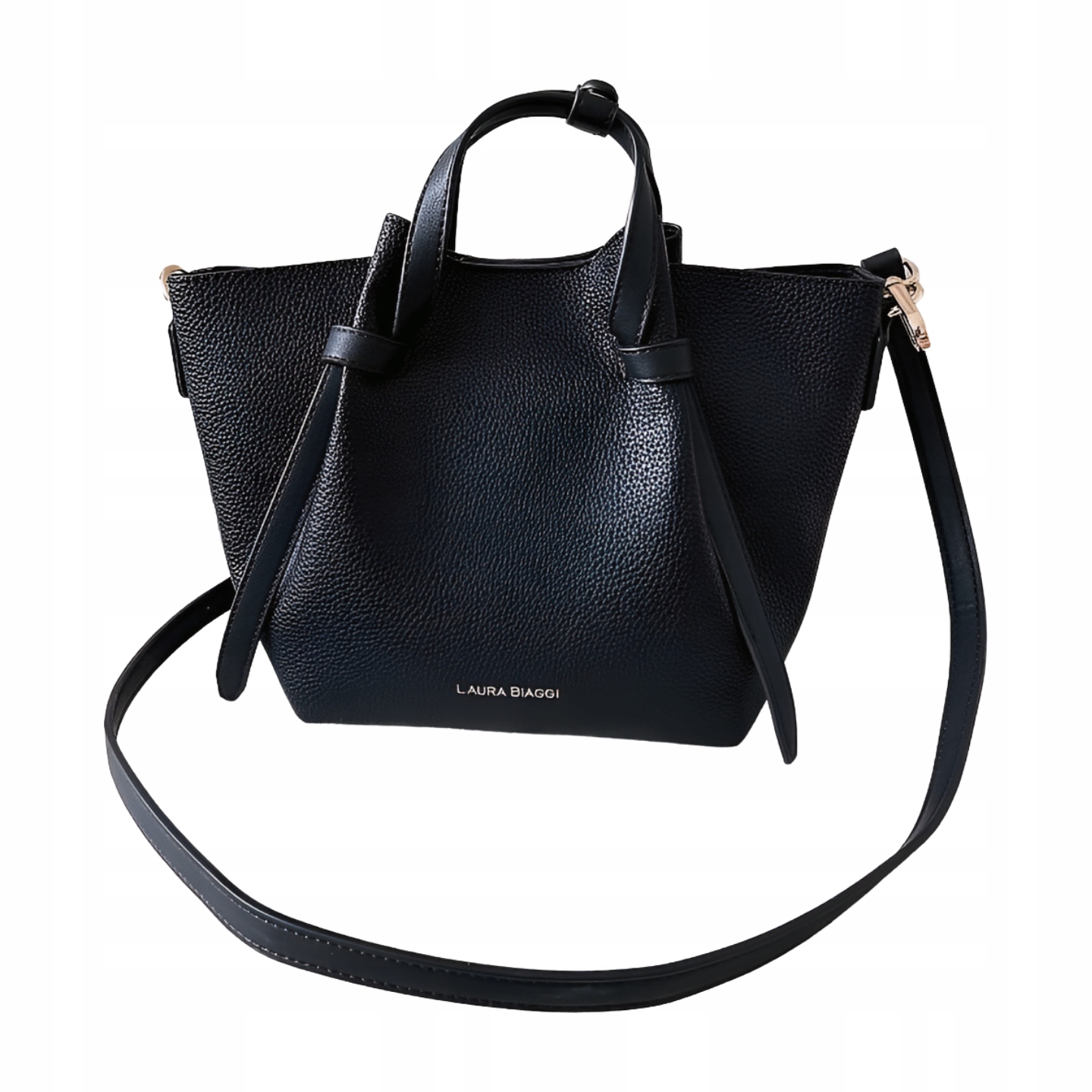 Laura Biaggi mini shopper kabelka černá