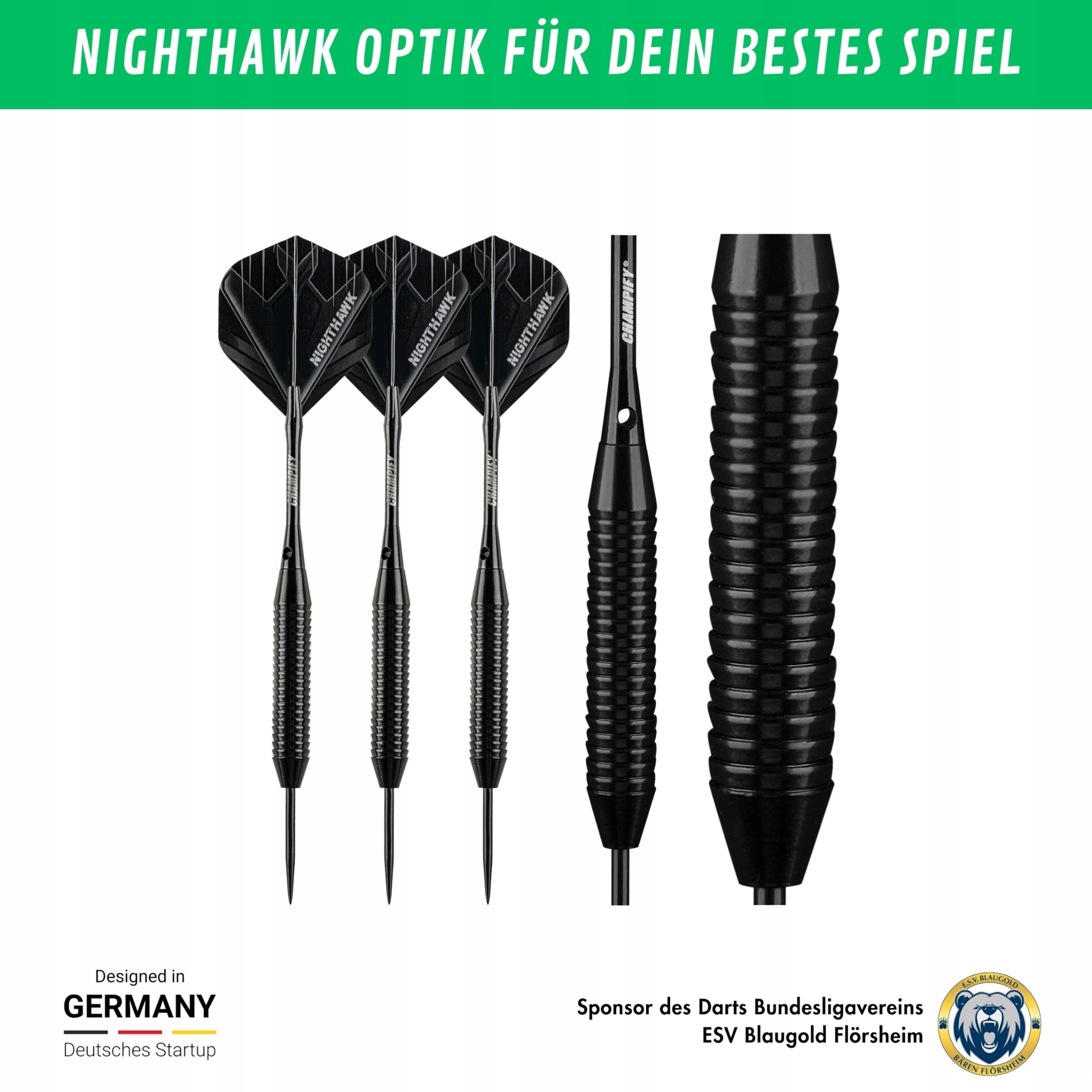 CHAMPIFY Zestaw Rzutków Nighthawk 23g Stalowe Groty Dla Początkujących — miniatura 6