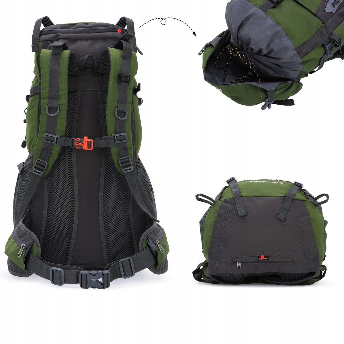 Plecak Turystyczny Trekkingowy Górski 70L Męski Damski W Góry, Mocny