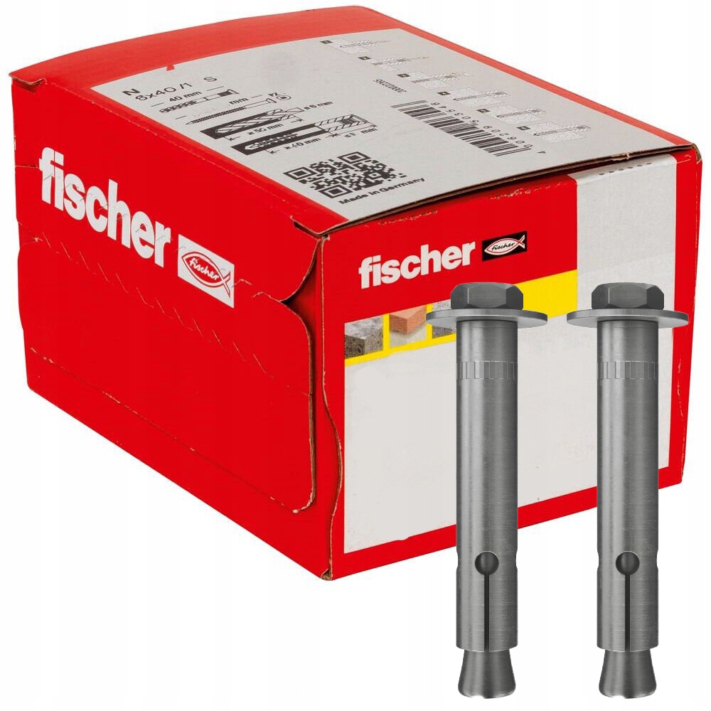 Fischer Kotvy na montáž Zikon Fza 14 x 80 M10 nehrdzavejúca oceľ R 10ks