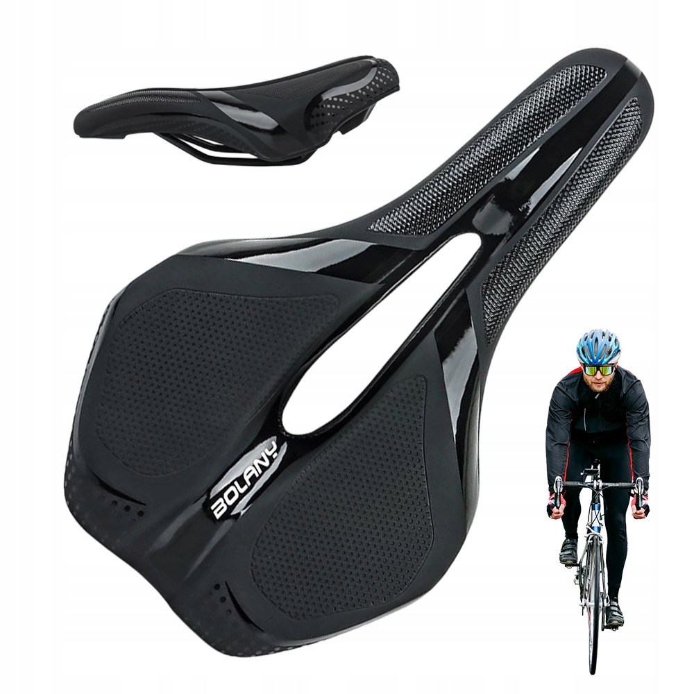 Czarne Ergonomiczne Siodło Rowerowe Memory Foam Do Mtb Szosy I Miasta