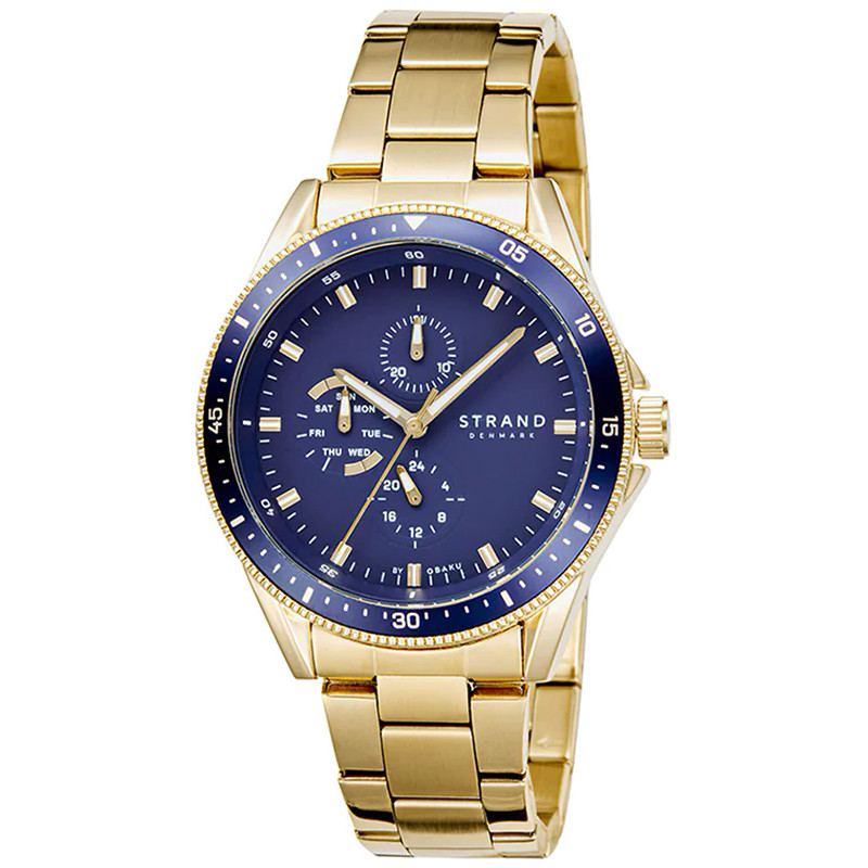Pánské Hodinky Strand S745GMGLSG zlatý náramek