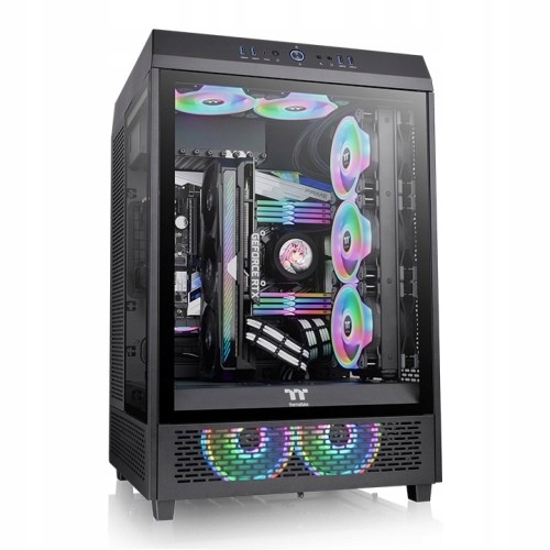 Thermaltake obudowa The Tower 500/Black tg*3/ 120mm*2