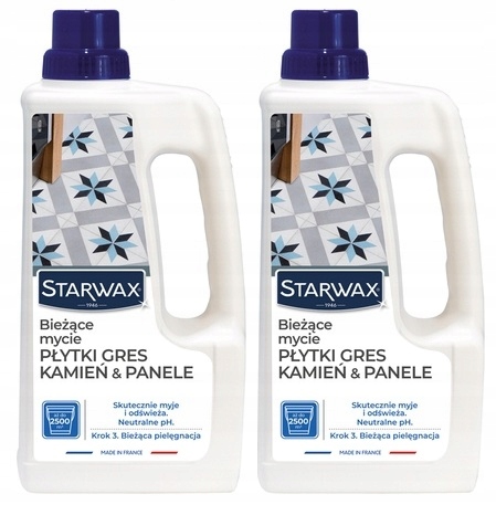 Levně 2x Starwax Běžné Mytí Dlaždic, Gres, Kámen & Panely 1 L