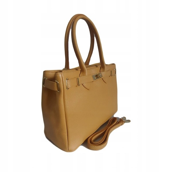 Krásná Kabelka Do Ruky V Netradičním Banánovém Odstínu Béžové Kožená