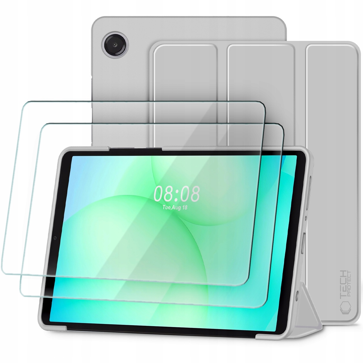 Składane Etui Cover Do Galaxy Tab A9+ A11+ Plus 11" 2-PAK Szkło