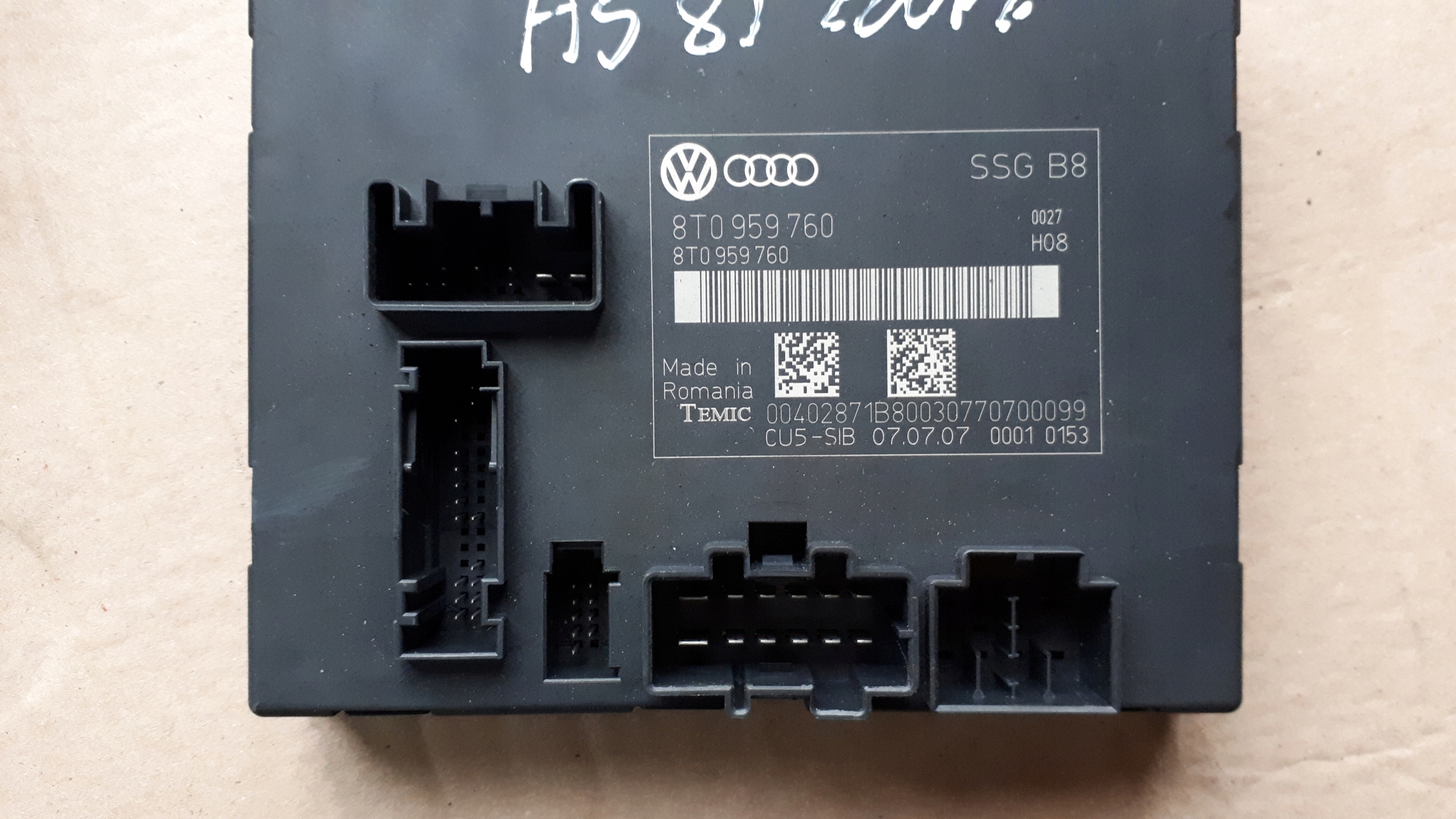A5 8T MODUL BEDIENTEIL SITZ 8T0959760 COUPE