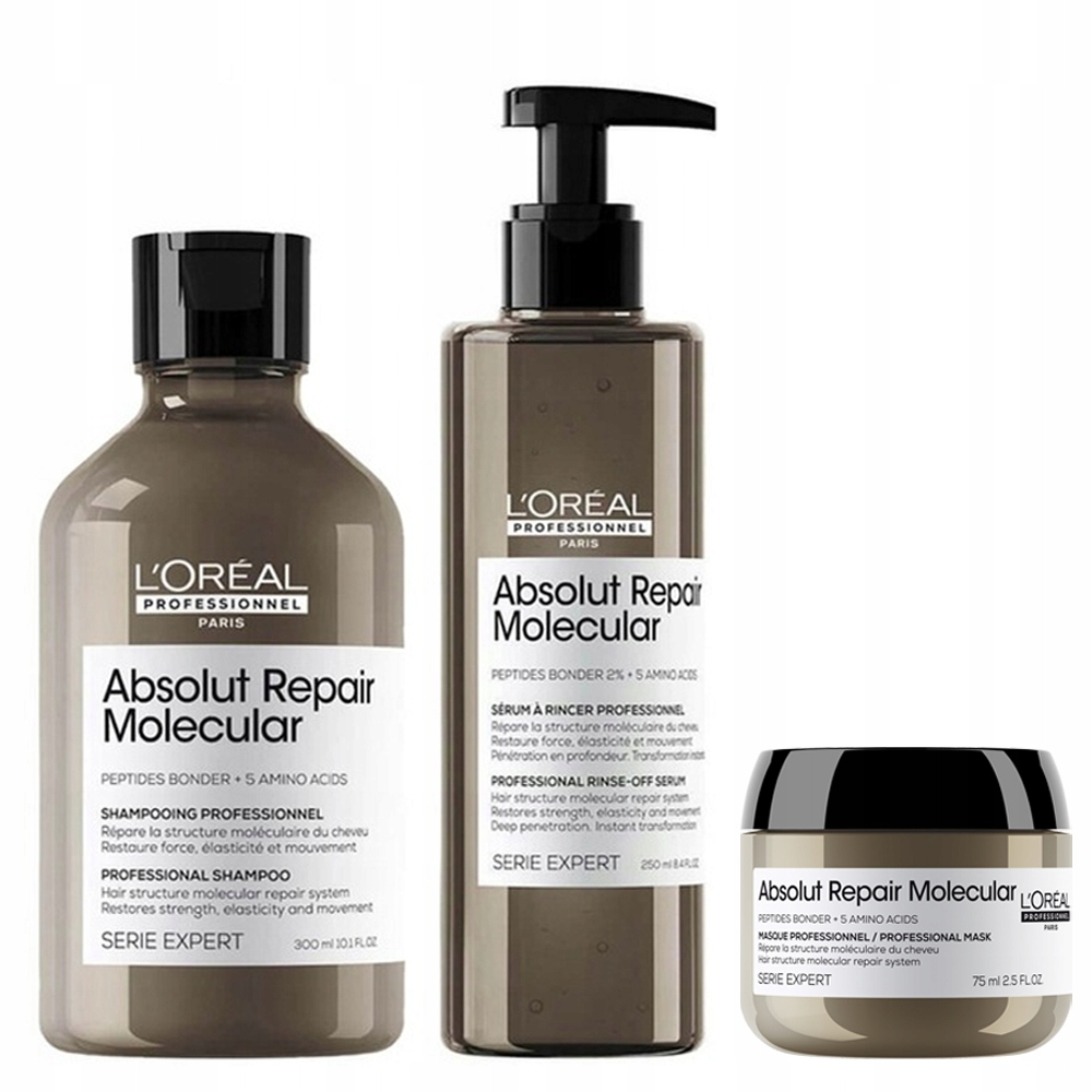 Loreal Absolut Repair Molecular zestaw odbudowujący do włosów zniszczonych