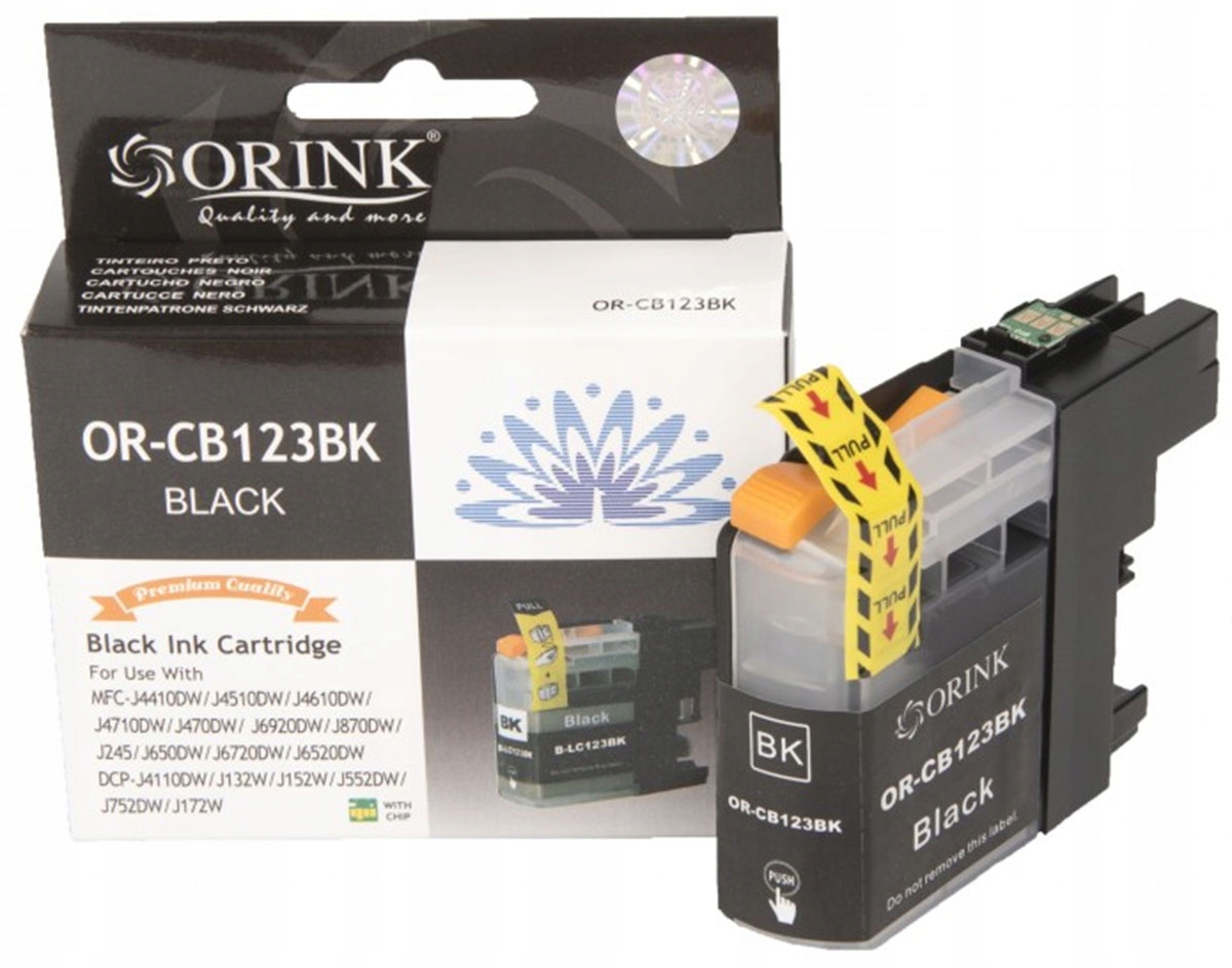 

Tusz Orink LC123BK czarny do Brother LC 123 black
