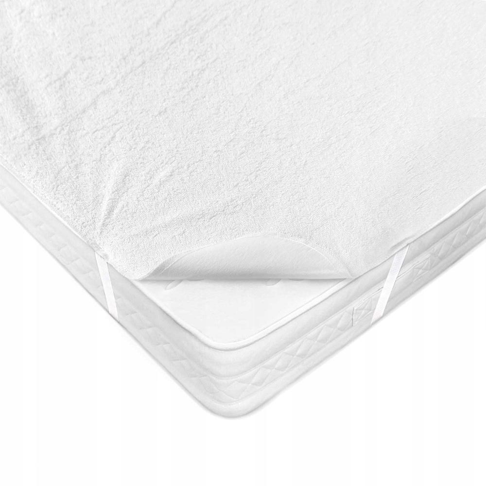 Ochranný chránič na matrace 200x220 Froté s gumičkou, prodyšný, voděodolný, bílý