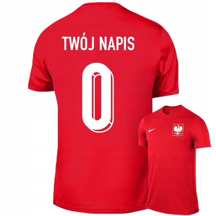 NIKE KOSZULKA POLSKA + NAPIS - dziecięca 122-128