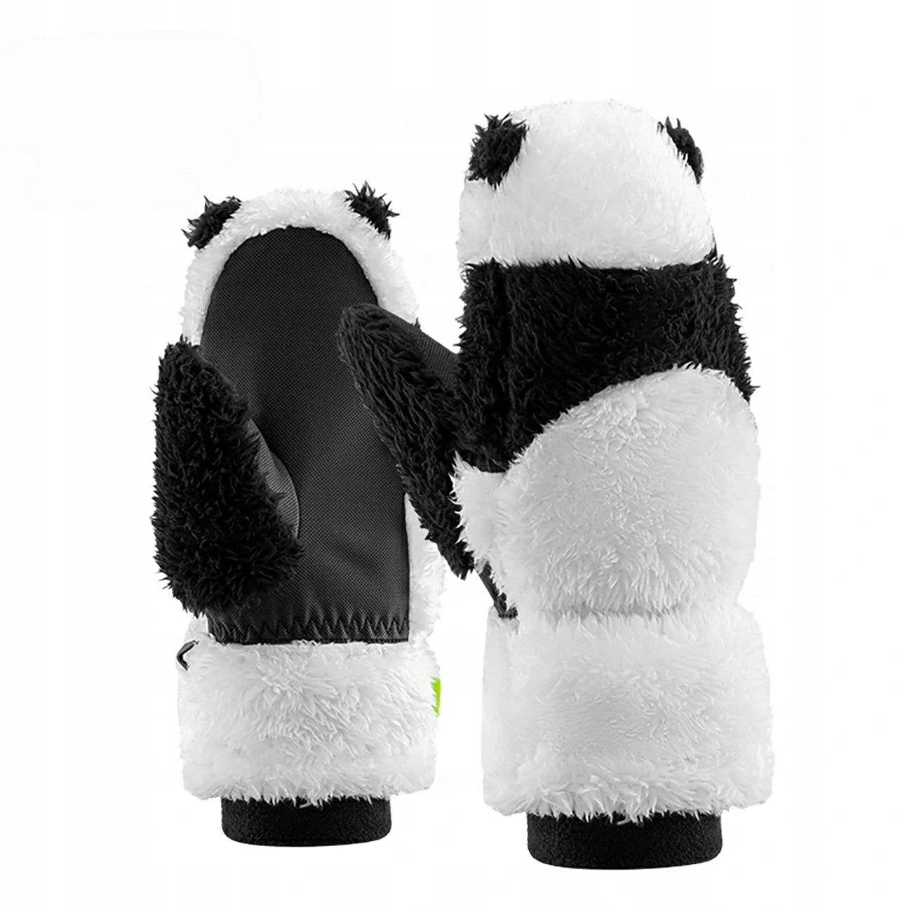 Rękawiczki narciarskie Panda S czarne/białe dla dzieci i dorosłych