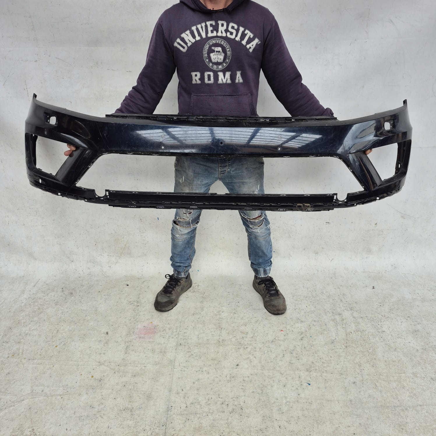 VW TOUAREG II 2 LIFT 14-18 bumper front front washer PDC