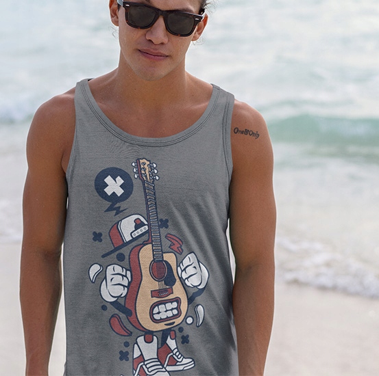 TANK TOP ANIMOWANE GUITAR Marka inna