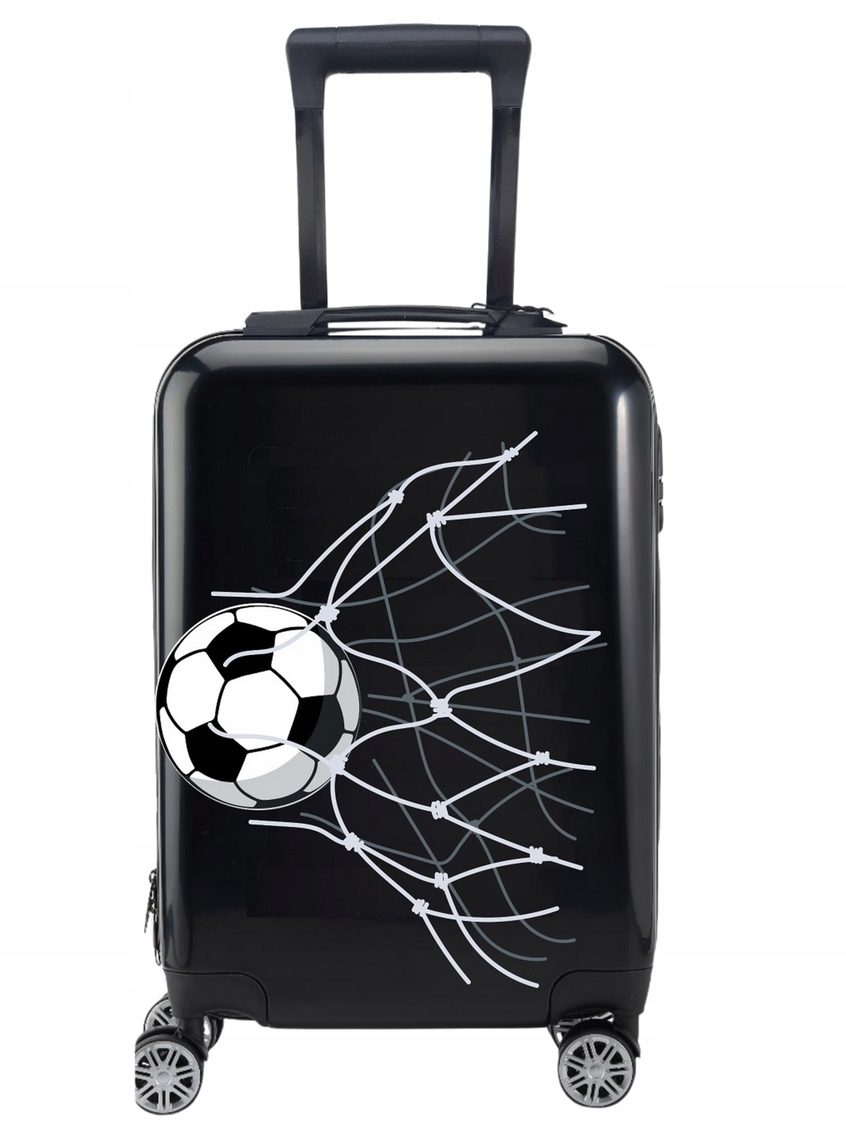 Piłka Nożna Football Bramka Walizka Czarna Dziecięca Młodzieżowa Szyfr
