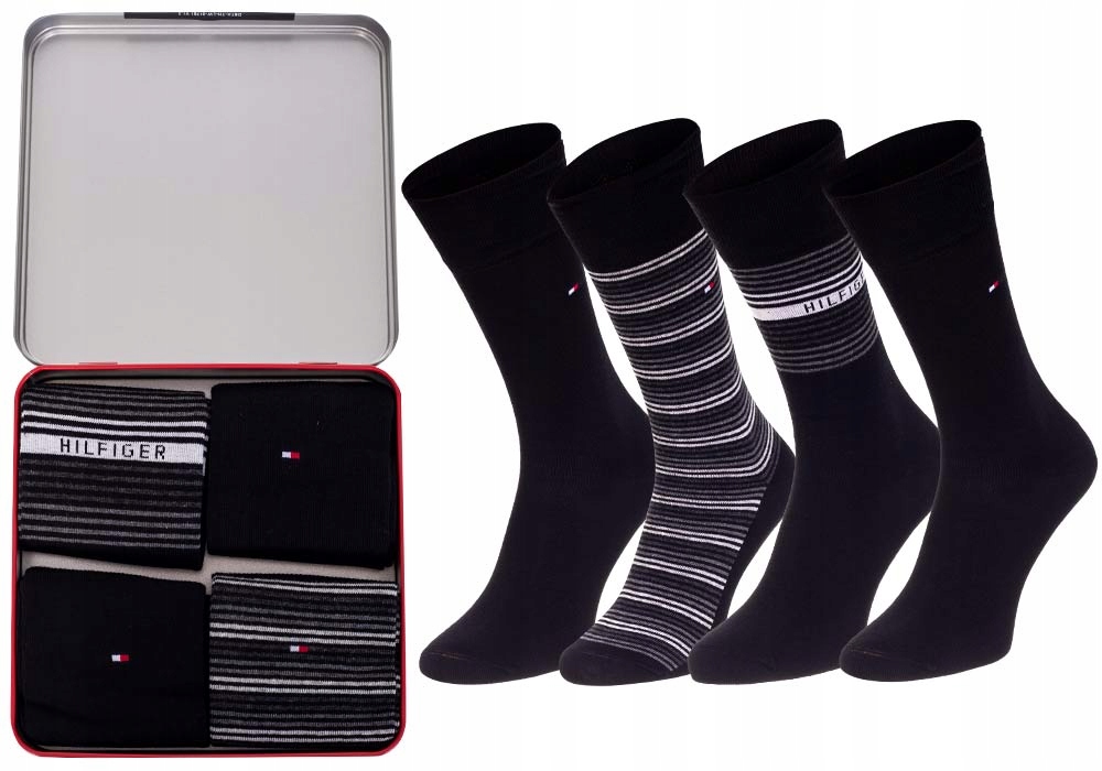 

Tommy Hilfiger Męskie Skarpety Prezent 4P 39-42