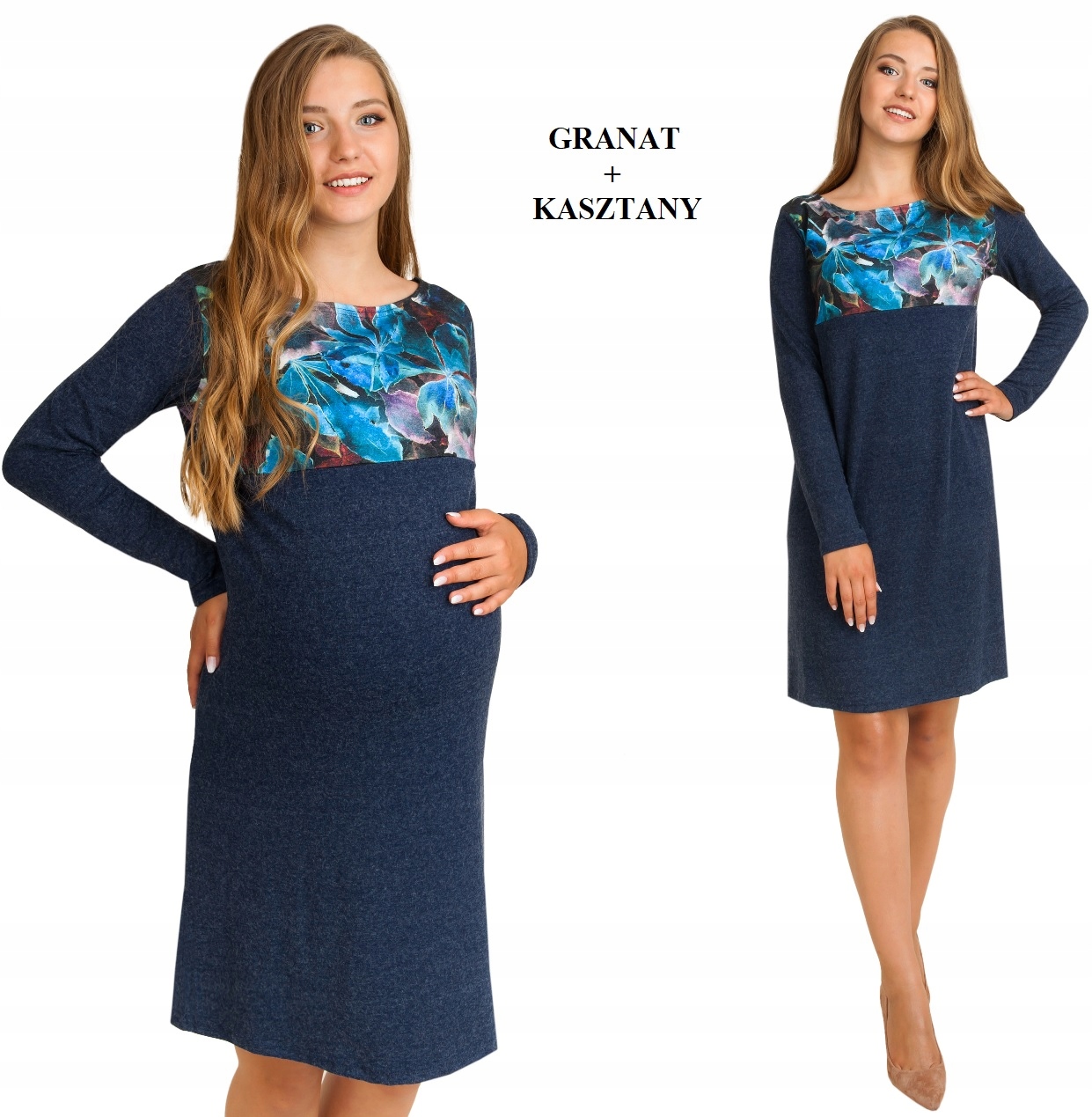 

Sukienka ciążowa, karmienie angorka Szafir L/XL