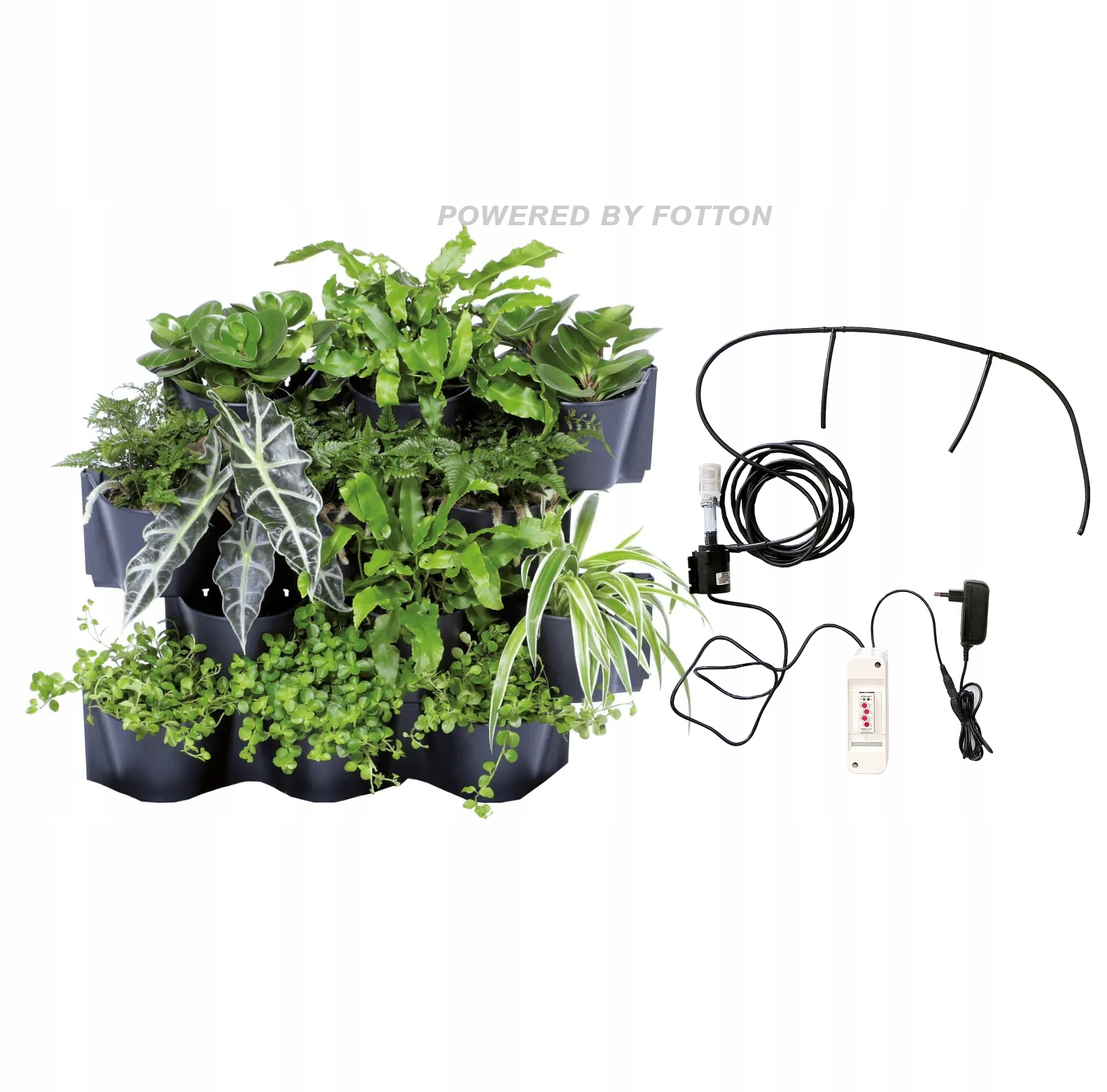 Vertikálna záhrada dekorácia zelená stena kvetinový záhon kaskáda Fotton