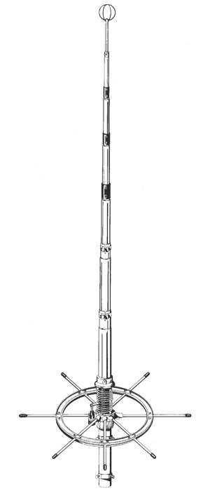 Sirio Blizzard 2700 antena bazowa Cb 5/8 fali 26-28MHz, 670cm, moc do 3000W