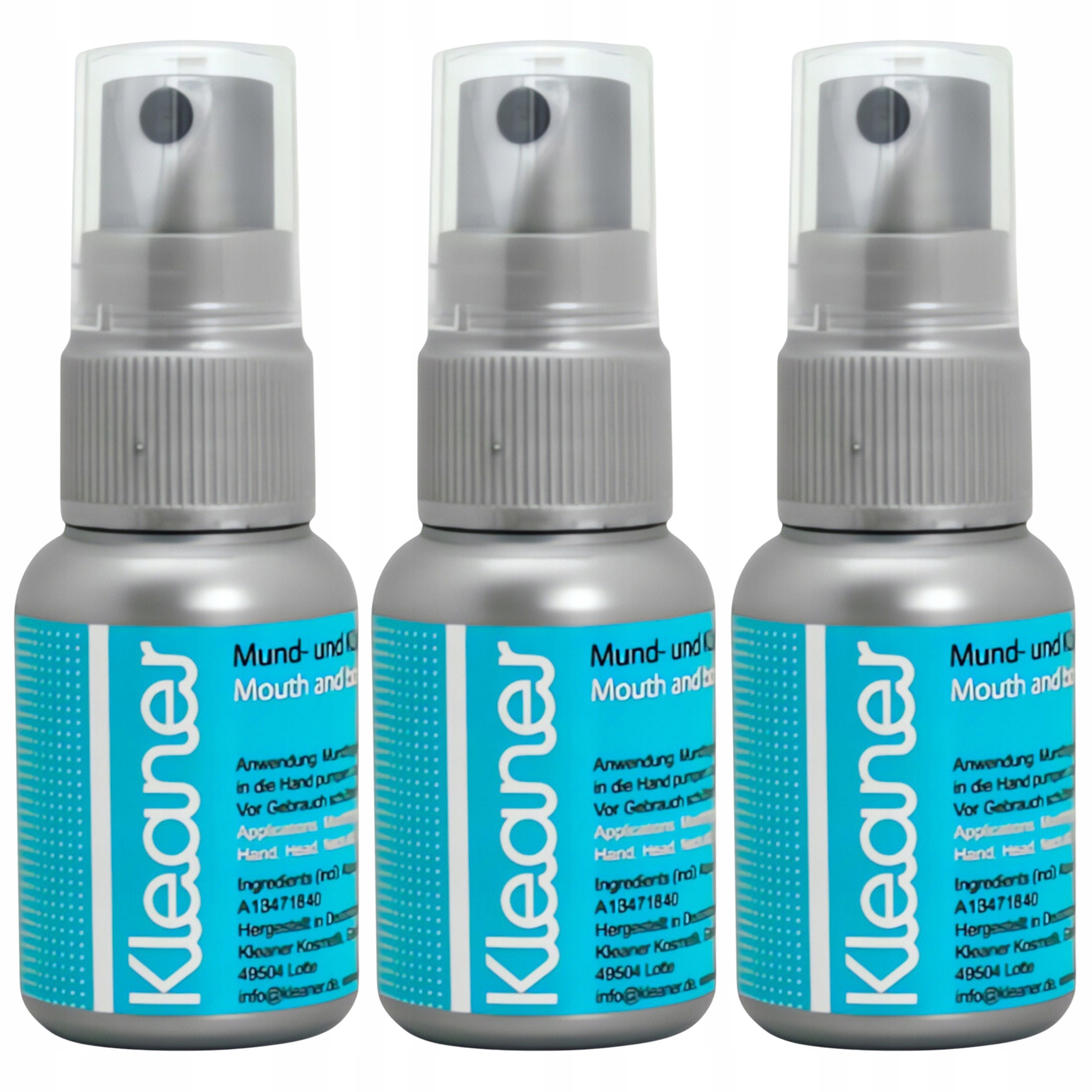 3x Kleaner w sprayu 30ml do higieny jamy ustnej ciała 3 szt zestaw