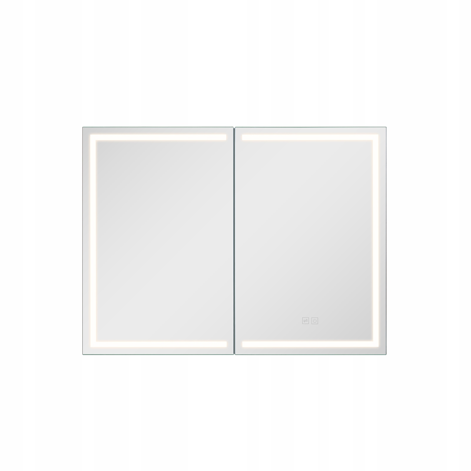 Profesionálna Kúpeľňová Skrinka Vevor S Led Zrkadlom 60X80 CM S Hniezdom