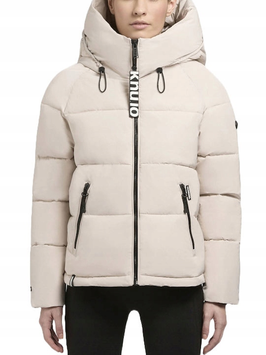 Dámská zimní bunda Puffer Khujo Sume Ecru KJ1067JK243-324 velikost L