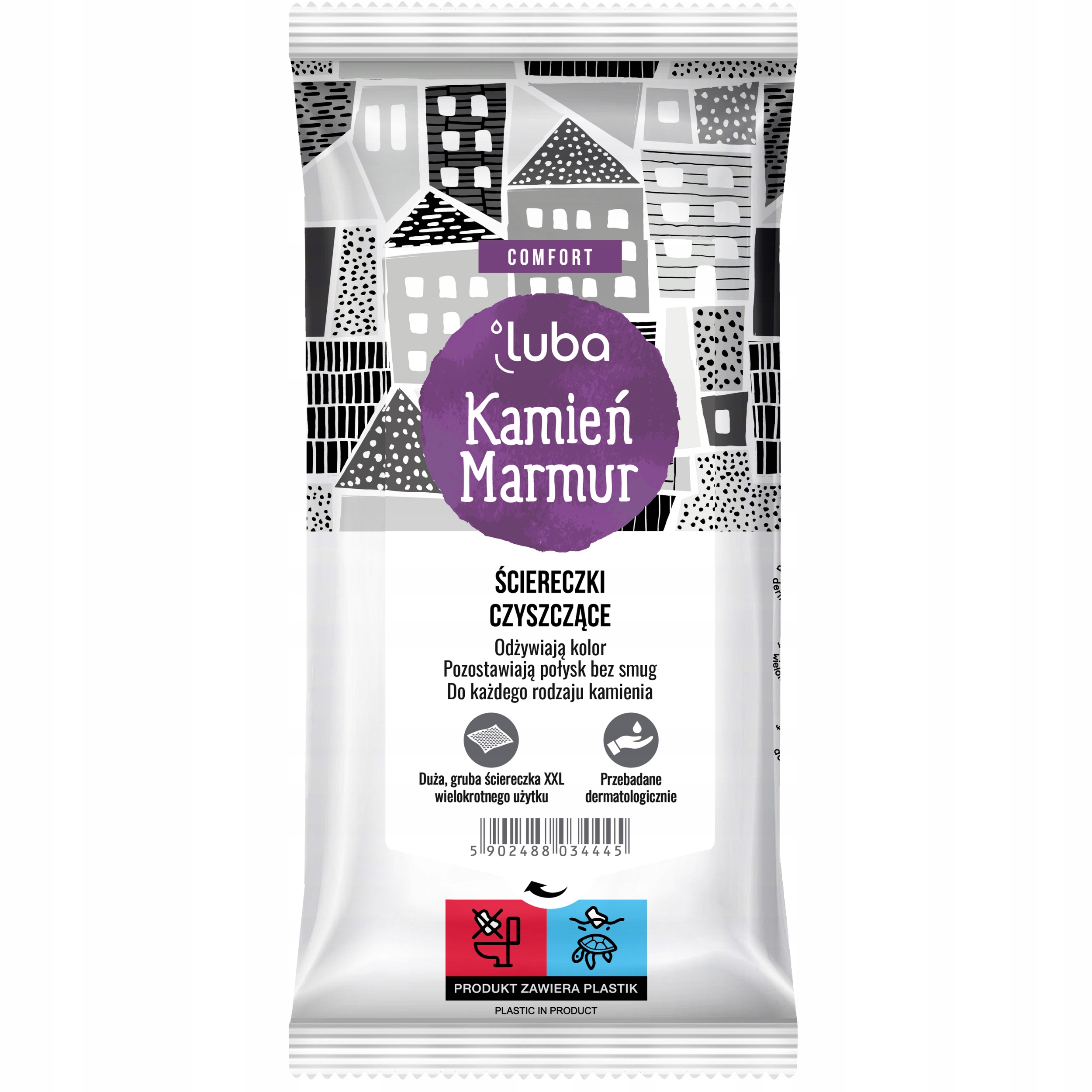 Levně 6x Čisticí utěrky Luba Comfort 32ks Kámen, Mramor