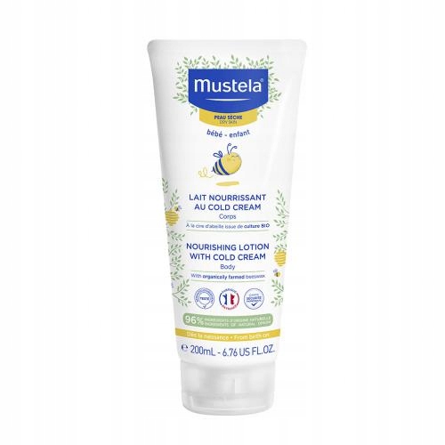 MUSTELA BÉBÉ Odżywcze mleczko z Cold Cream, 200ml