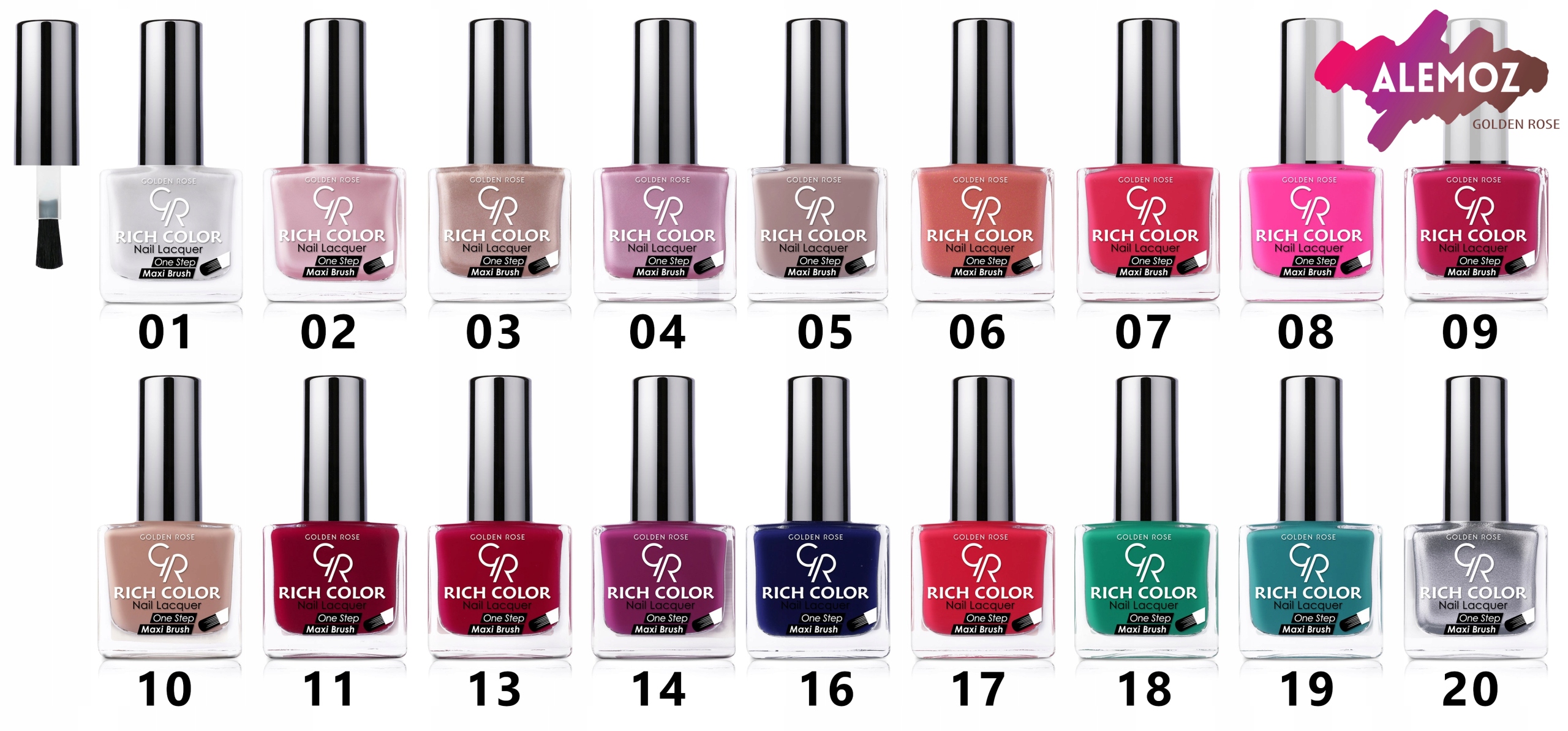 Golden Rose RICH COLOR NAIL Lakier do paznokci 021 Marka Golden Rose