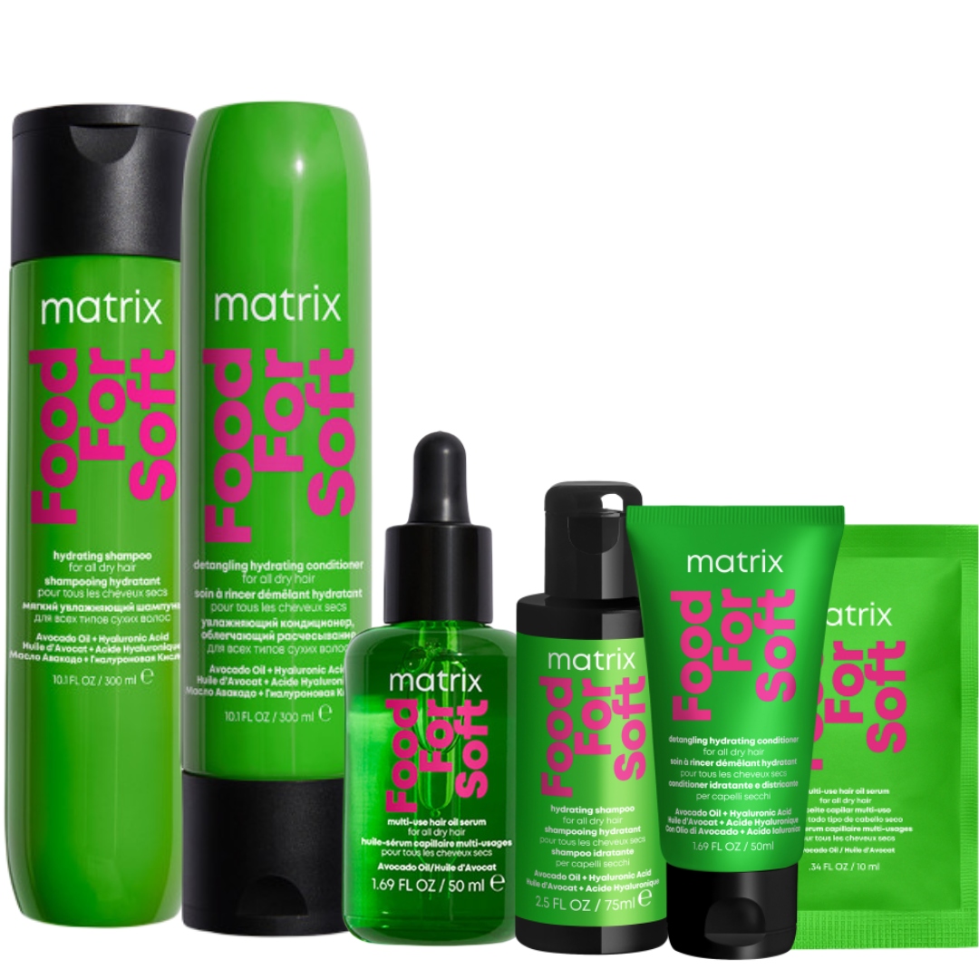 Matrix Food For Soft: szampon, odżywka, olejek do włosów suchych