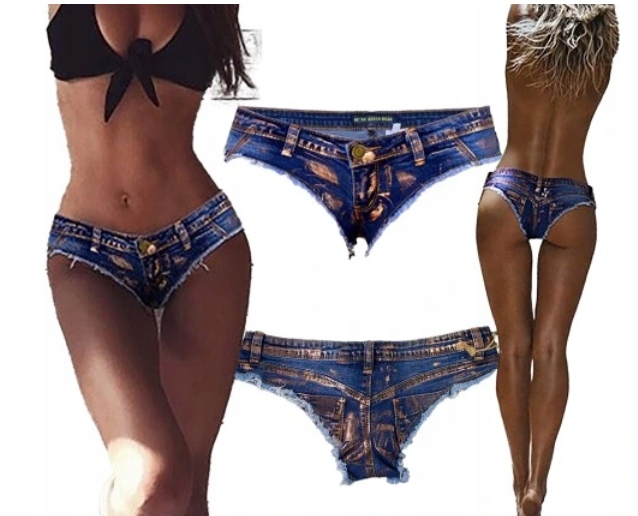 Dámské krátké šortky Kraťasy Džínové Potrhané Sexy Odvážné XL