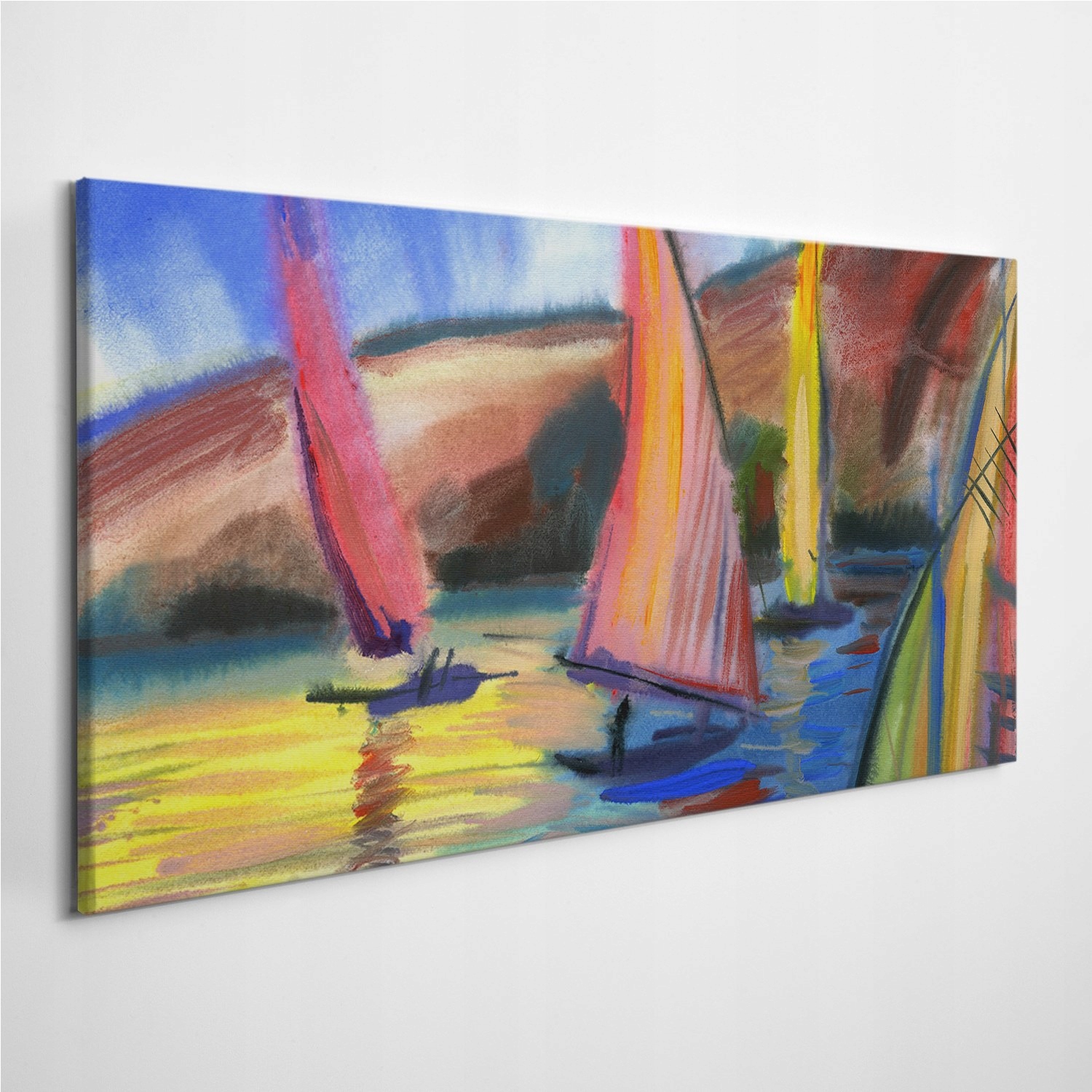 

Fotoobraz na ścianę Jezioro Regaty Statek 120x60