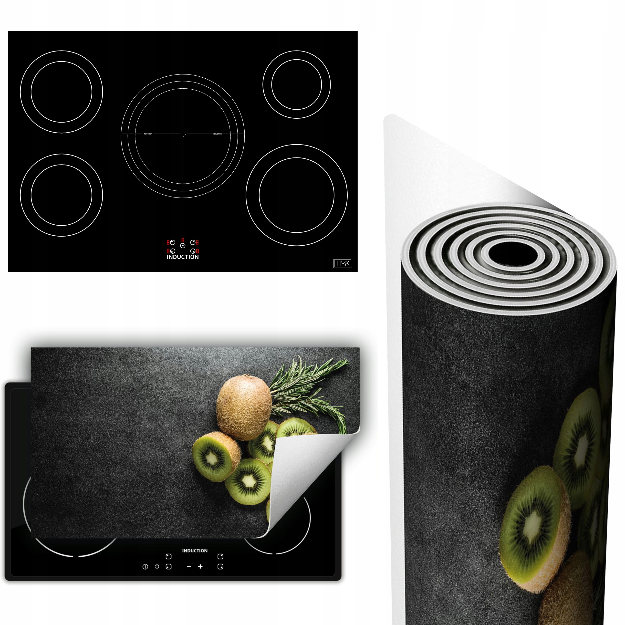 Vinylová Podložka Ochrana Kuchyňské Desky 90x52 břidlice kiwi