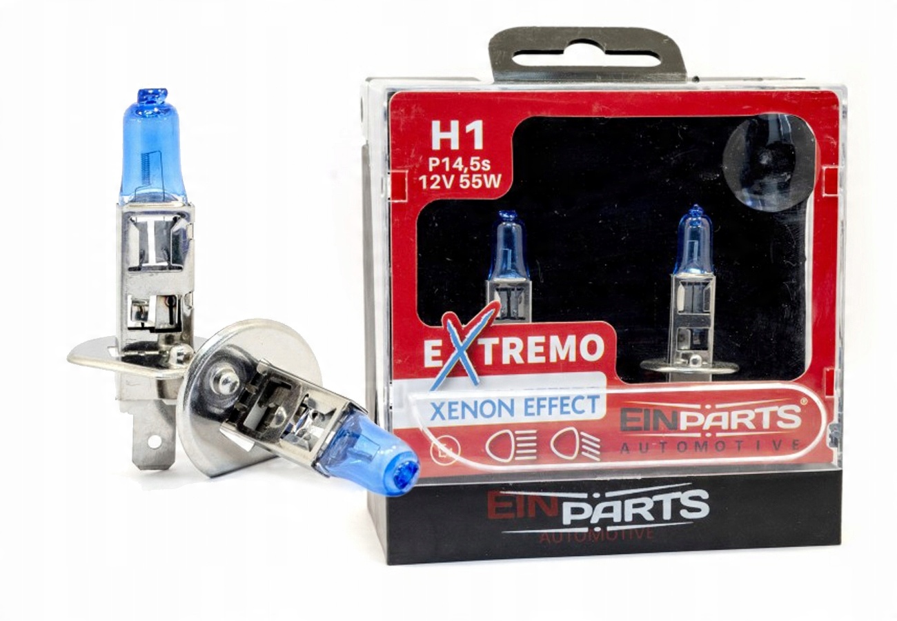 

2x Mocne Żarówki H1 Halogen Efekt Xenon Einparts