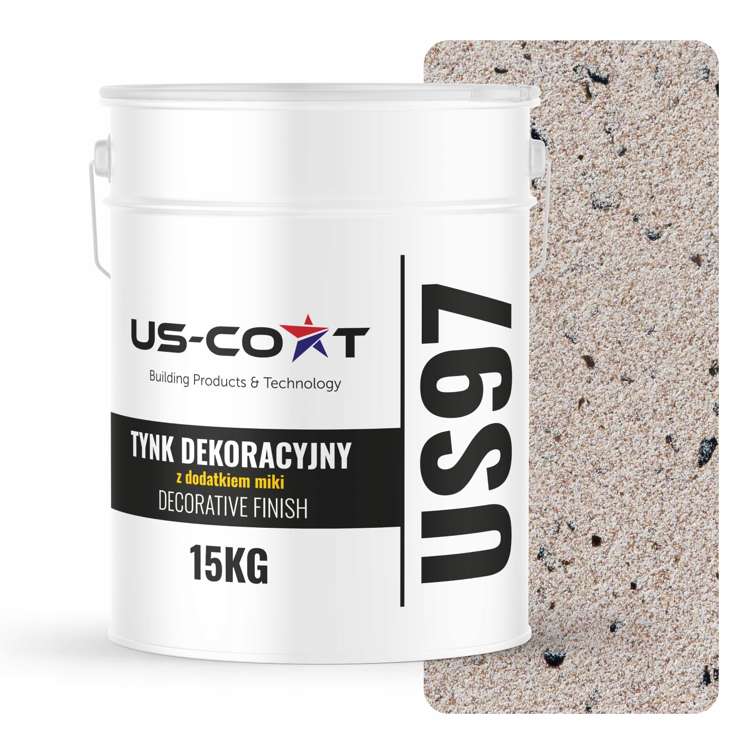 Dekorativní Omítka Barva Béžová Světle Černá Mika Miková D812 15kg Premium