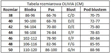 Kostium Strój Kąpielowy Push-Up Wyszczuplający 42 Model Olivia