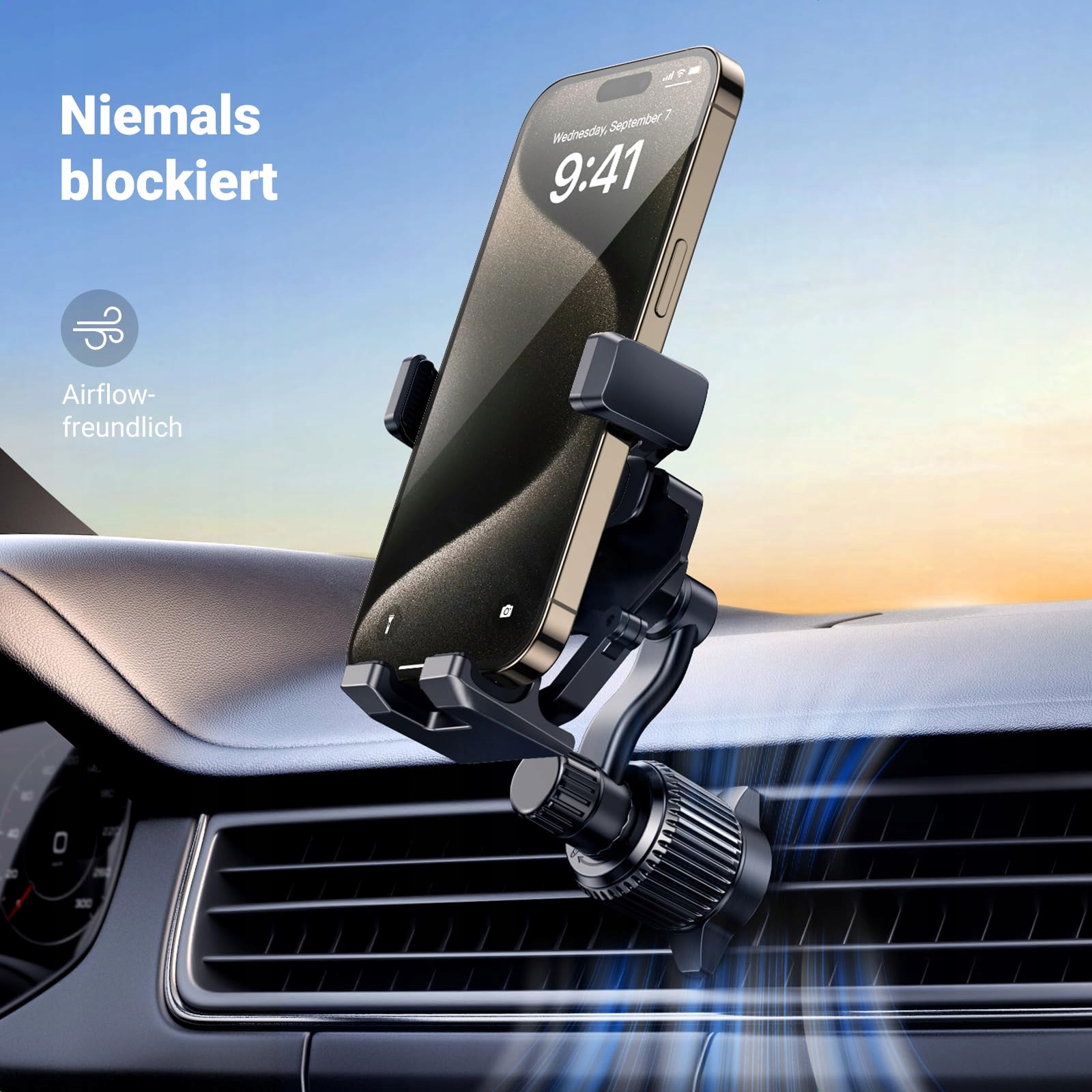 UGREEN Uchwyt Samochodowy 360° Na Nawiew Z Systemem Grawitacyjnym — miniatura 3