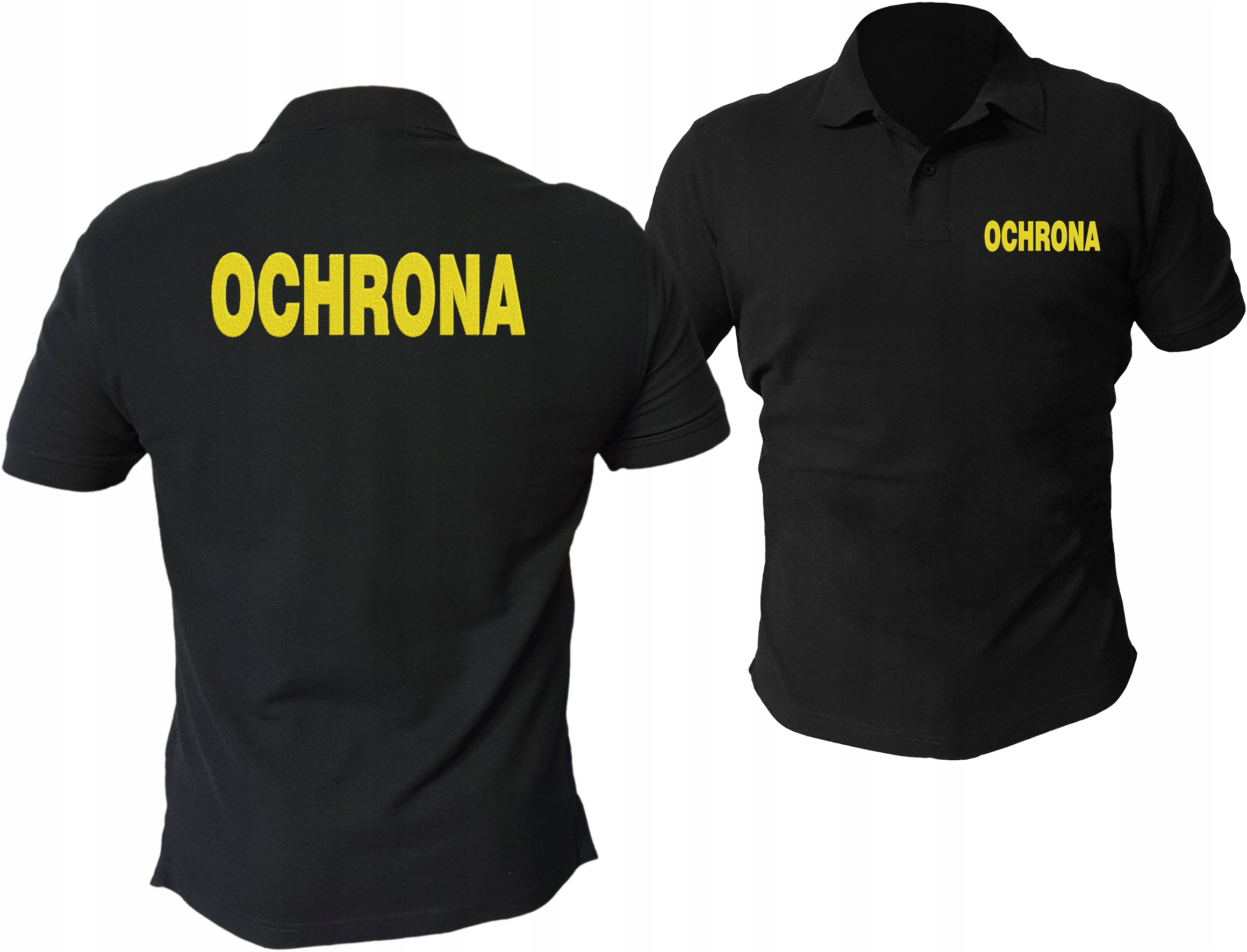 

Koszulka Polo Ochrona z haftem w kolorze złotym