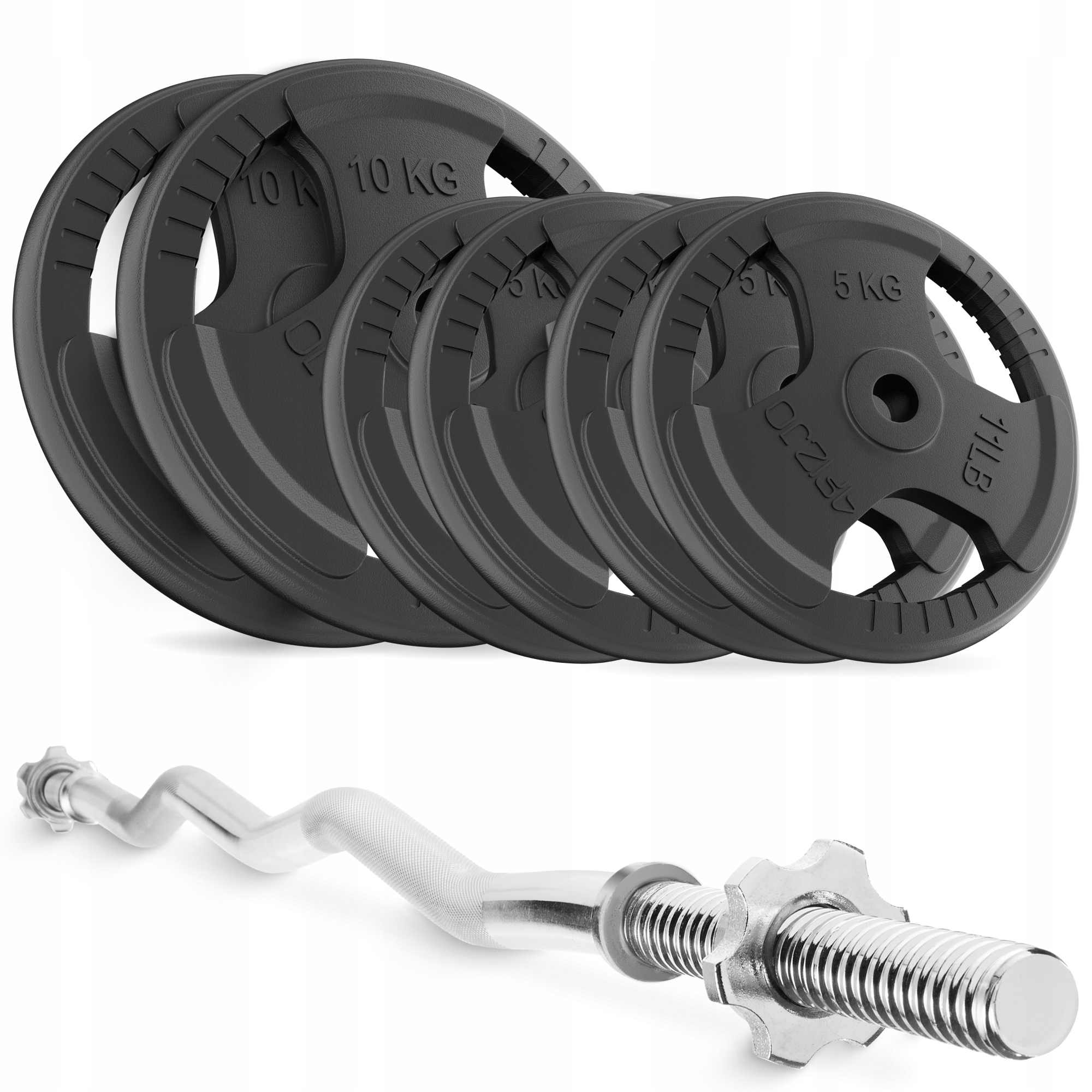 Kulturistická Sada Závaží Talířů 40 Kg Ez osa 120 CM