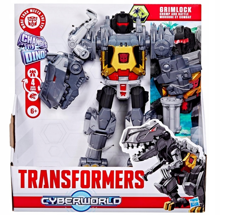 Transformers Cyberworld Duża Figurka Grimlock Dinozaur 24cm Hasbro