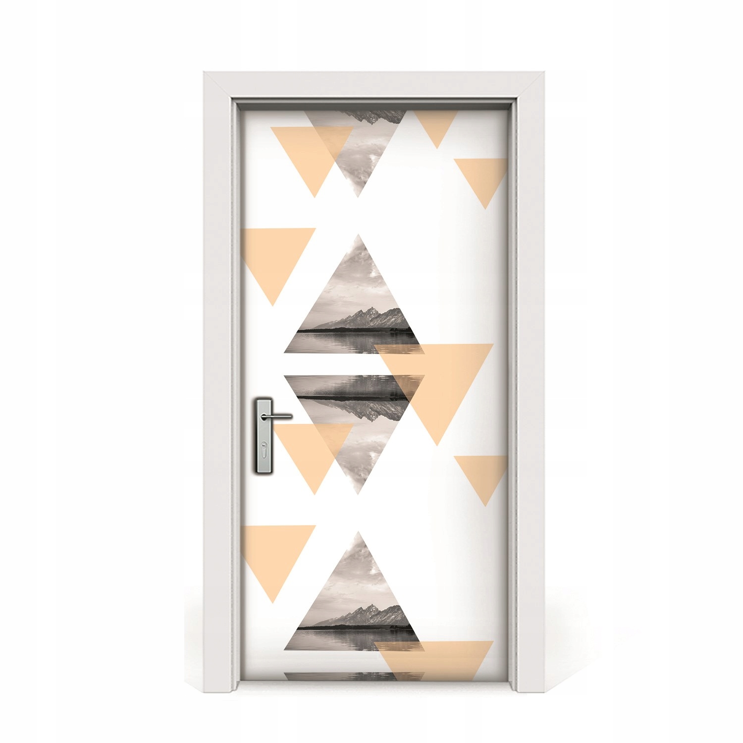 

Okleina naklejka drzwi Jezioro w trójkącie 95x205