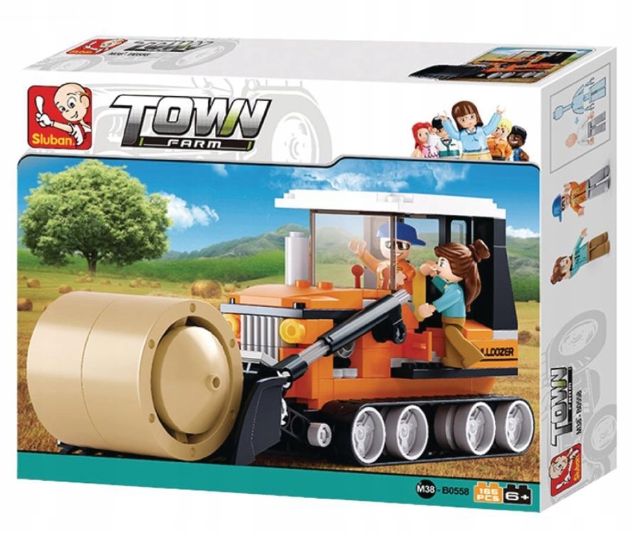 

Klocki Sluban Farma Rolnik Traktor spychacz 165