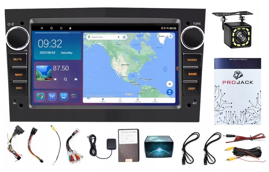 Rádio Navigácia Gps Opel Meriva 2003-2010 Usb Wifi Bt Carplay 2/64 Gb