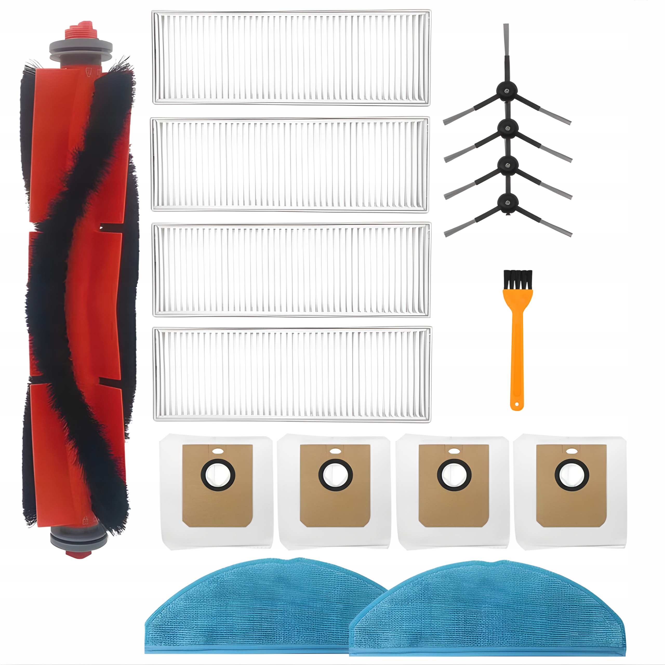 Sada Kartáčů A Mopů Filtry Sáčky Pro Philips Aqua 7000 XU7100/02