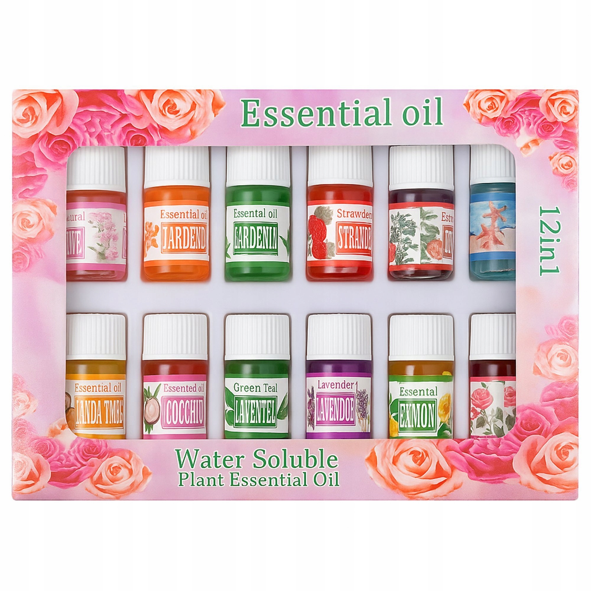 OLEJKI ZAPACHOWE DO AROMATERAPII AROMATERAPIA OLEJEK ZESTAW OLEJKÓW 12szt Marka Przydasie.pl